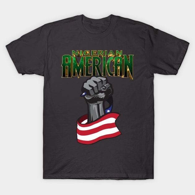 Nigerian American T-Shirt by UnOfficialThreads